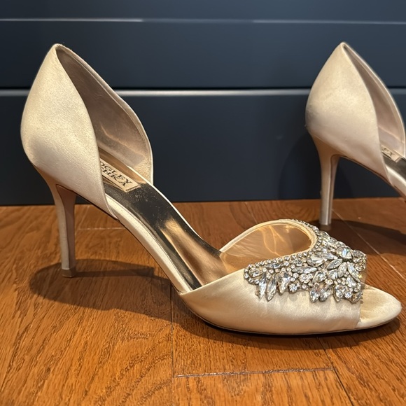 Badgley Mischka wedding shoes (10) with embellishments - Picture 1 of 7
